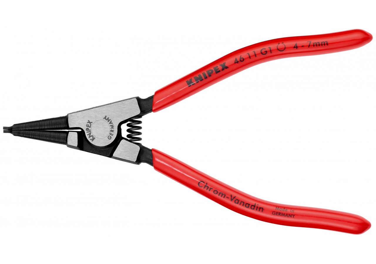 Pince collier d'étranglement d'Arbre de 4 à 7mm - Gainage PVC - 140mm - Knipex - 4611G1