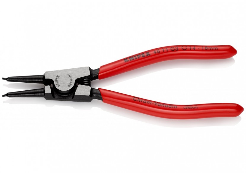 Pince collier d'étranglement d'Arbre de 14 à 18mm - Gainage PVC - 140mm - Knipex - 4611G3