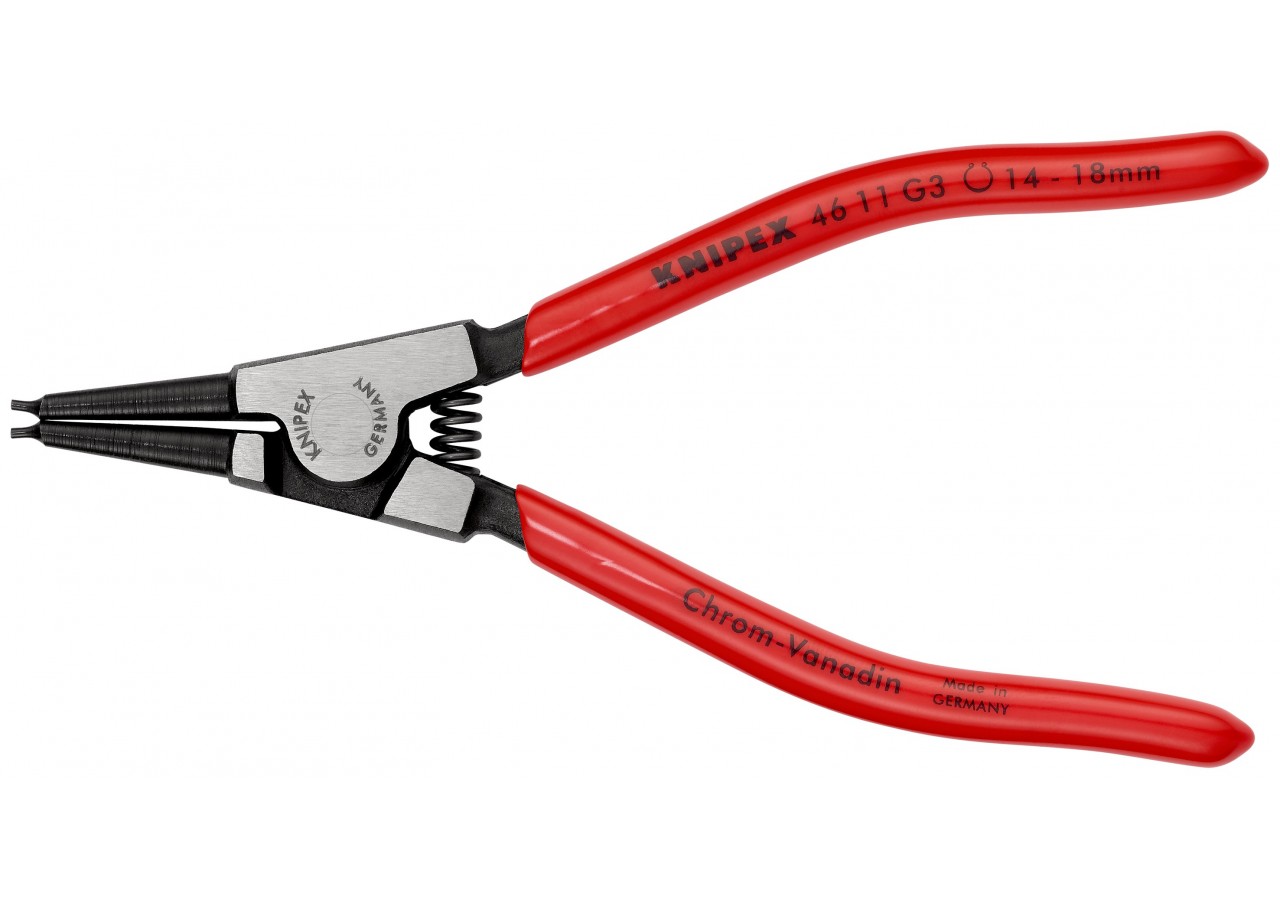 Pince collier d'étranglement d'Arbre de 14 à 18mm - Gainage PVC - 140mm - Knipex - 4611G3