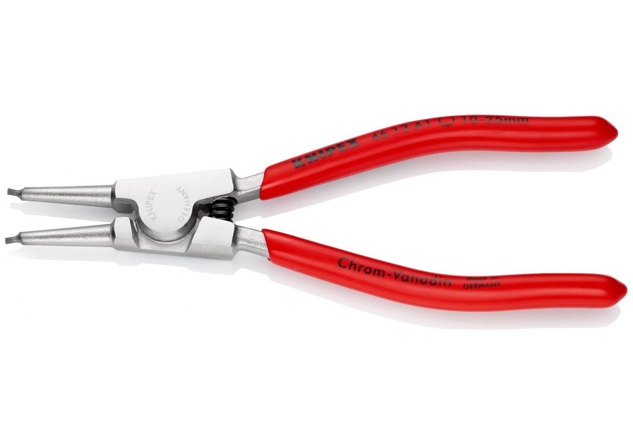 Pince pour circlips extérieurs d'Arbre 10 à 25mm - 140mm - Gainage PVC - Chromée - Knipex - 4613A1