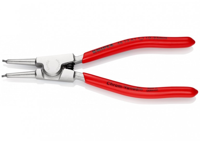 Pince pour circlips extérieurs d'Arbre 10 à 25mm - 140mm - Gainage PVC - Chromée - Knipex - 4613A1