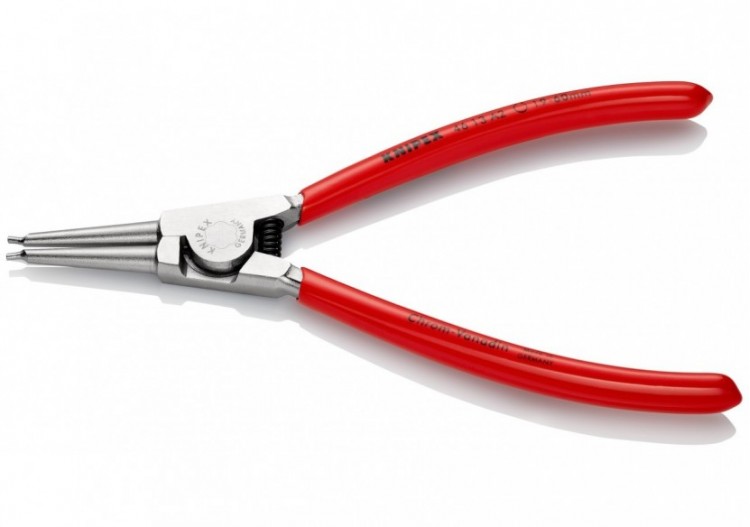 Pince pour circlips extérieurs d'Arbre 19 à 60mm - 180mm - Gainage PVC - Chromée - Knipex - 4613A2