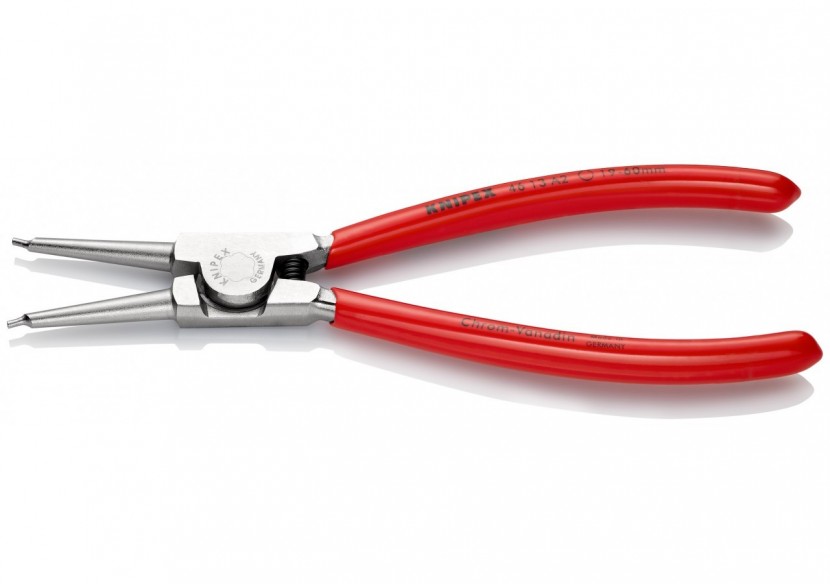 Pince pour circlips extérieurs d'Arbre 19 à 60mm - 180mm - Gainage PVC - Chromée - Knipex - 4613A2