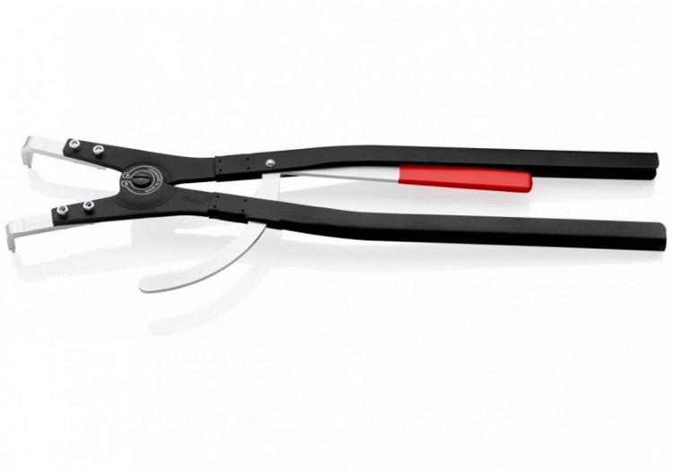 Pince pour circlips extérieurs d'Arbre de 122 à 300mm - 570mm 90 ° - Epoxy noir - Knipex - 4620A51