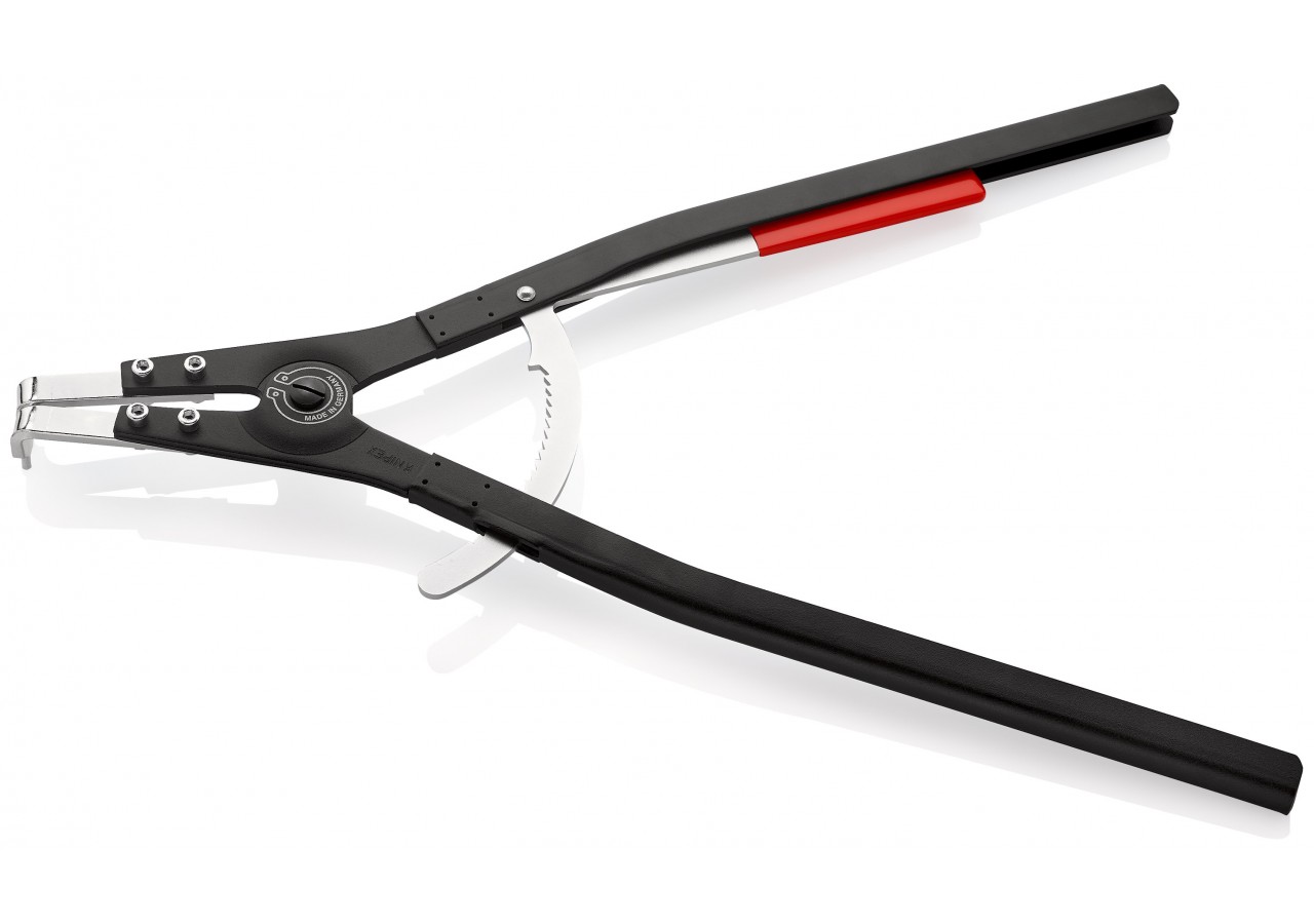 Pince pour circlips extérieurs d'Arbre de 252 à 400mm - 580mm à 90° - Epoxy noir - Knipex - 4620A61
