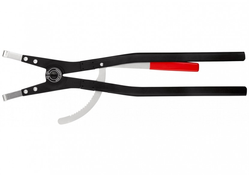 Pince pour circlips extérieurs d'Arbre de 252 à 400mm - 580mm à 90° - Epoxy noir - Knipex - 4620A61