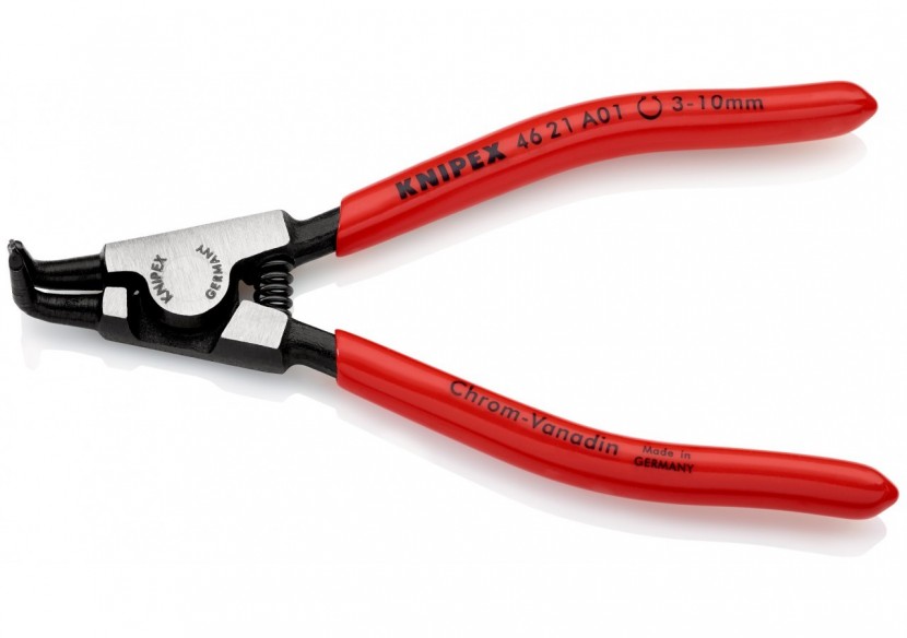 Pince pour circlips extérieurs d'Arbre de 3 à 10mm - 125mm à 90° - Gainage PVC - Knipex - 4621A01