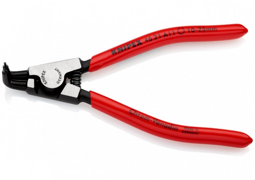 Pince pour circlips extérieurs d'Arbre de 10 à 25mm - 125mm 90° - Gainage PVC - Knipex - 4621A11