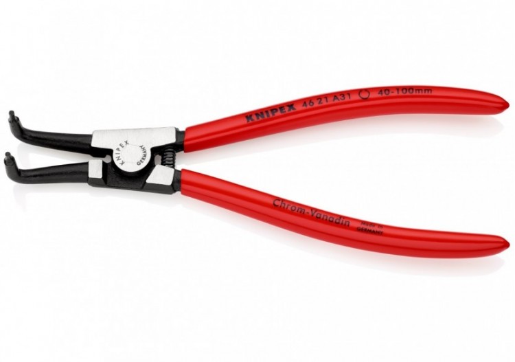 Pince pour circlips extérieurs d'Arbre de 40 à 100mm - 200mm 90° - Gainage PVC - Knipex - 4621A31 2