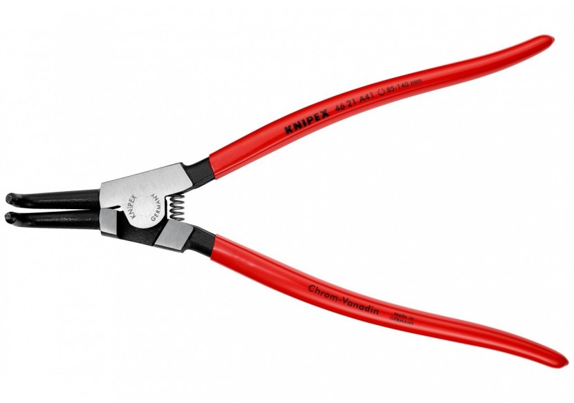 Pince pour circlips extérieurs d'Arbre de 85 à 140mm - 300mm 90° - Gainage PVC - Knipex - 4621A41