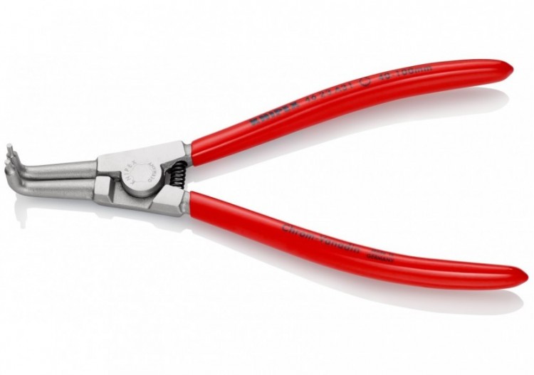 Pince pour circlips extérieurs d'Arbre 40-100mm - 200mm 90° Gaines PVC Chromée - Knipex - 4623A31