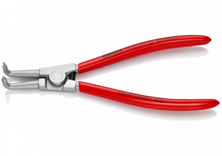 Pince pour circlips extérieurs d'Arbre 40-100mm - 200mm 90° Gaines PVC Chromée - Knipex - 4623A31 2