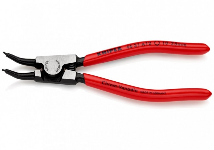 Pince pour circlips extérieurs d'Arbre de 10 à 25mm - 130mm 45° - Gainage PVC - Knipex - 4631A12 2