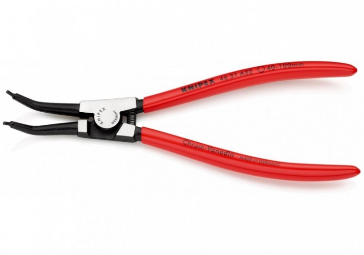 Pince pour circlips extérieurs d'Arbre de 40 à 100mm - 210mm 45° - Gainage PVC - Knipex - 4631A32 2