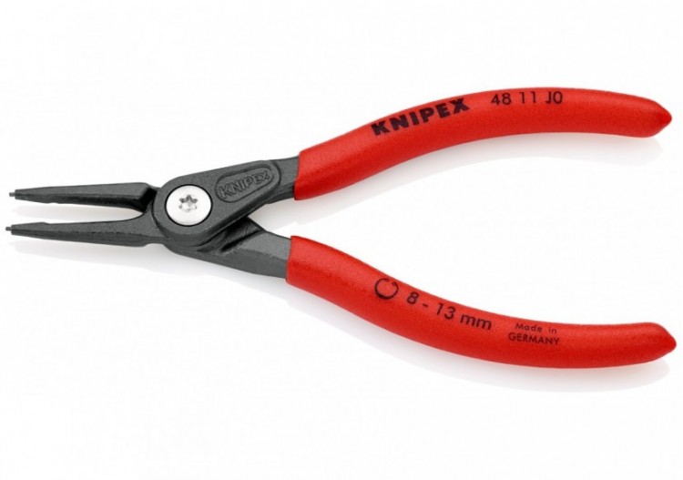 Pince de précision pour circlips intérieurs Alésage de 8 à 13mm-140mm Gaines PVC - Knipex - 4811J0 2