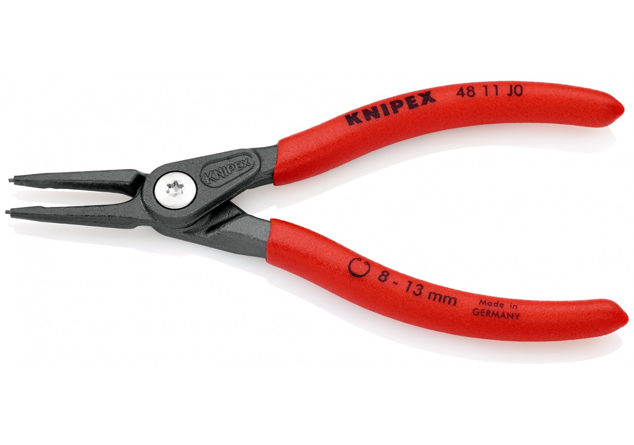 Pince de précision pour circlips intérieurs Alésage de 8 à 13mm-140mm Gaines PVC - Knipex - 4811J0