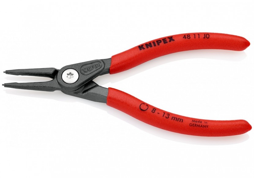 Pince de précision pour circlips intérieurs Alésage de 8 à 13mm-140mm Gaines PVC - Knipex - 4811J0