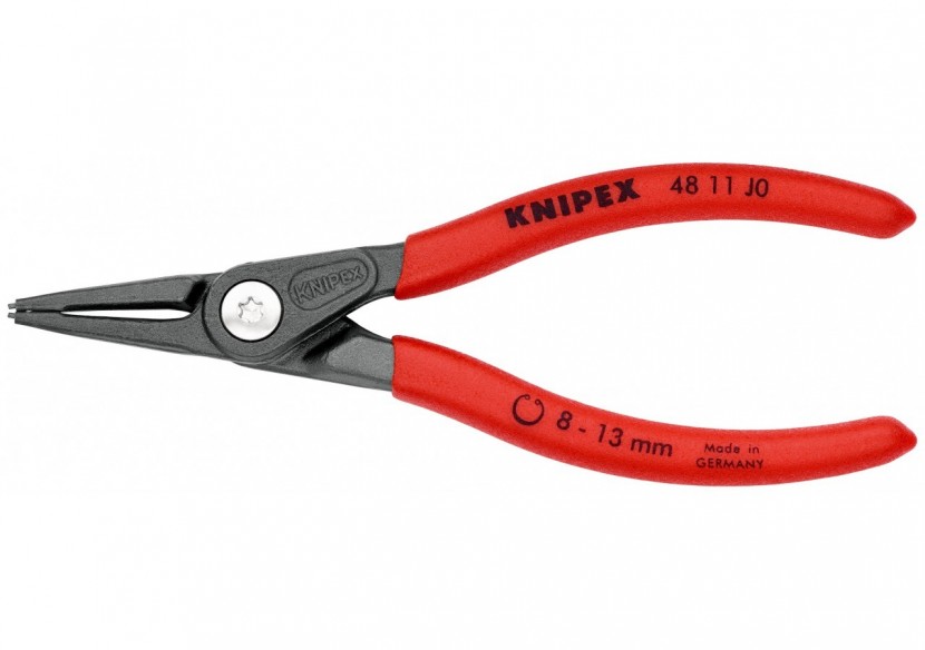 Pince de précision pour circlips intérieurs Alésage de 8 à 13mm-140mm Gaines PVC - Knipex - 4811J0