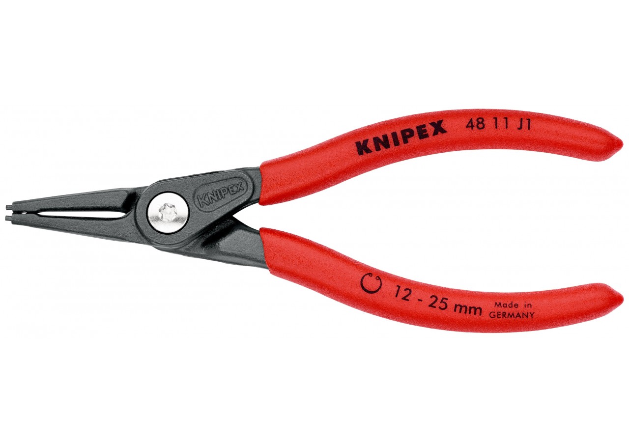 Pince de précision pour circlips intérieurs de 12 à 25mm - 140mm - Gainage PVC - Knipex - 4811J1
