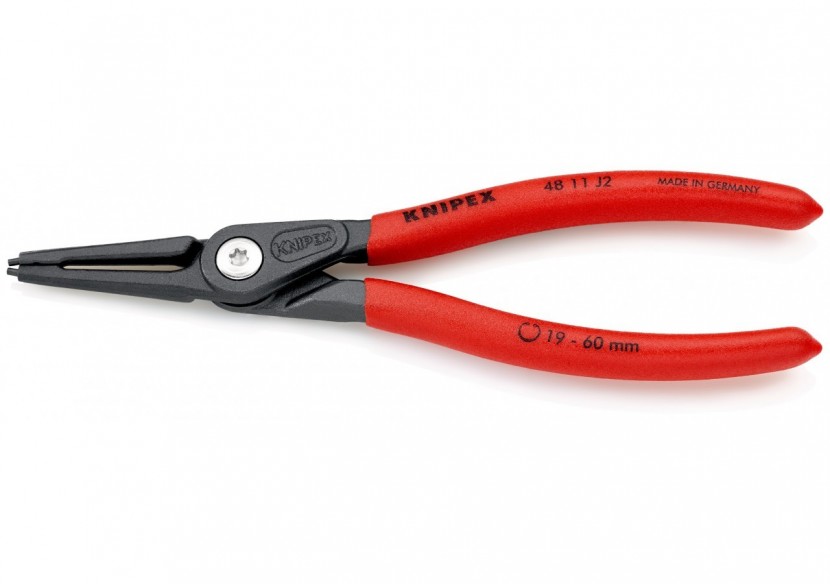 Pince de précision pour circlips intérieurs de 19 à 60mm - 180mm - Gainage PVC - Knipex - 4811J2
