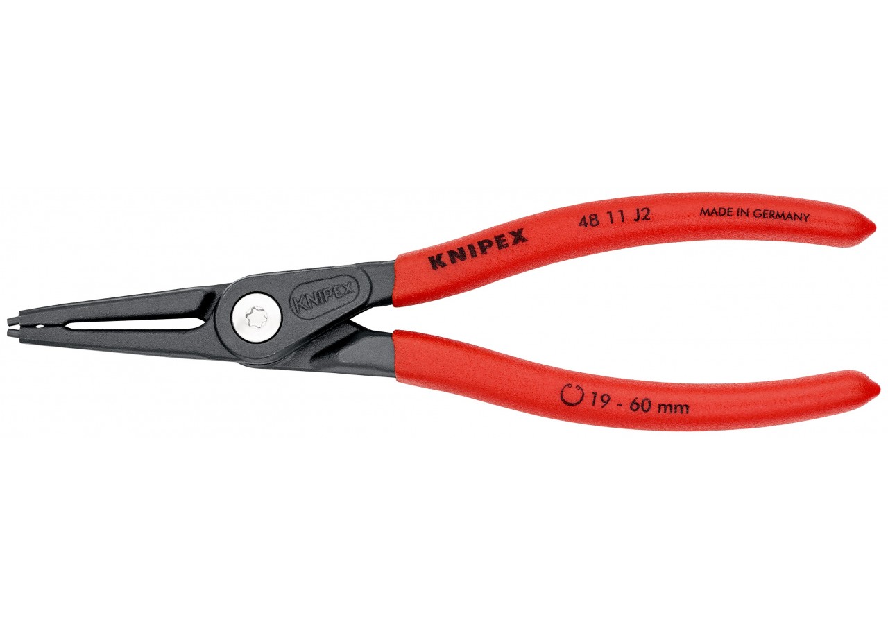 Pince de précision pour circlips intérieurs de 19 à 60mm - 180mm - Gainage PVC - Knipex - 4811J2