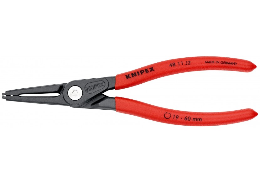Pince de précision pour circlips intérieurs de 19 à 60mm - 180mm - Gainage PVC - Knipex - 4811J2