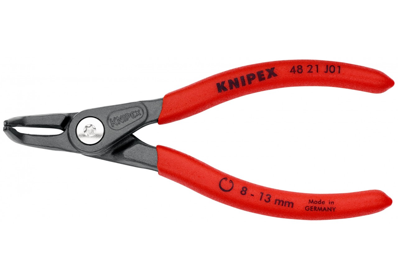 Pince de précision pour circlips intérieurs de 8 à 13mm 90° - 130mm - Gaines PVC - Knipex - 4821J01