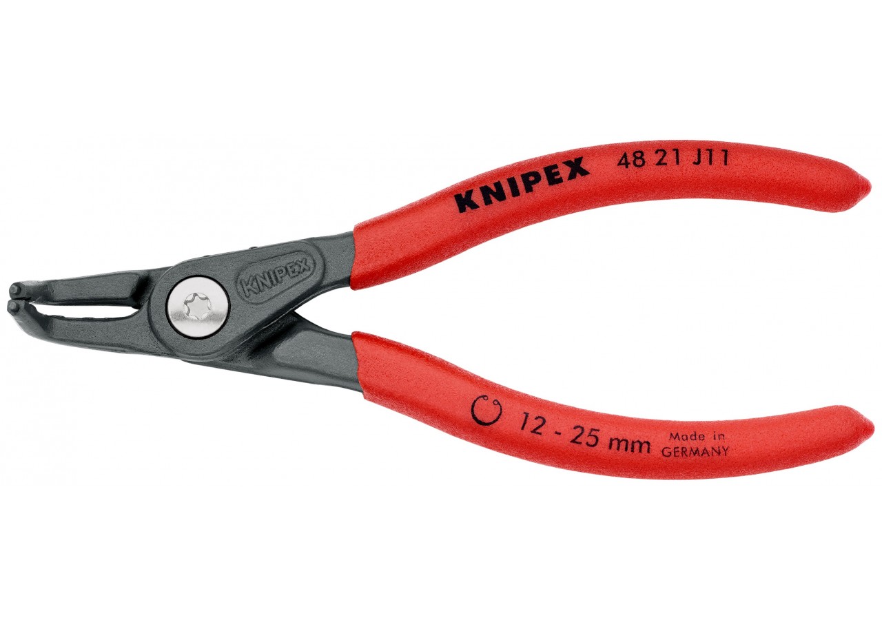 Pince de précision pour circlips intérieurs de 12 à 25mm -130mm 90° Gaines PVC - Knipex - 4821J11