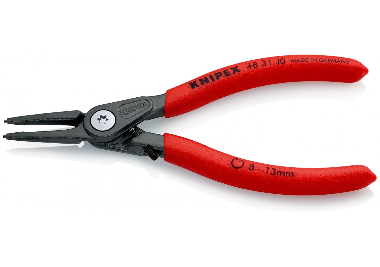 Pince circlips intérieurs de 8 à 13mm + vis de réglage - 140mm - Gainage PVC - Knipex - 4831J0