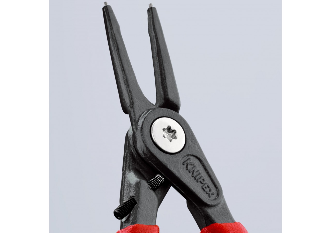 Pince circlips intérieurs de 8 à 13mm + vis de réglage - 140mm - Gainage PVC - Knipex - 4831J0