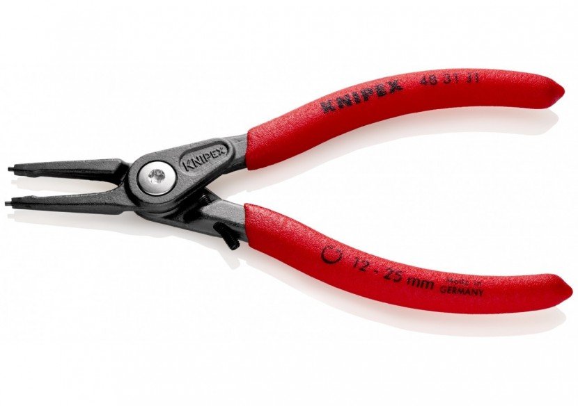Pince circlips intérieurs de 12 à 25mm + vis de réglage - 140mm - Gainage PVC - Knipex - 4831J1
