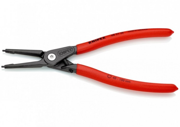 Pince circlips intérieurs de 40 à 100mm + vis de réglage - 225mm - Gainage PVC - Knipex - 4831J3 2