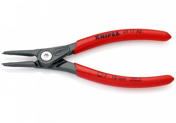 Pince de précision pour circlips extérieurs d'Arbre de 3 à 10mm-140mm-Gaines PVC - Knipex - 4911A0