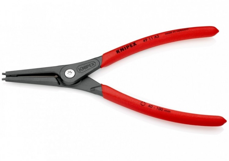 Pince de précision pour circlips extérieurs de 40 à 100mm - 225mm - Gainage PVC - Knipex - 4911A3 2