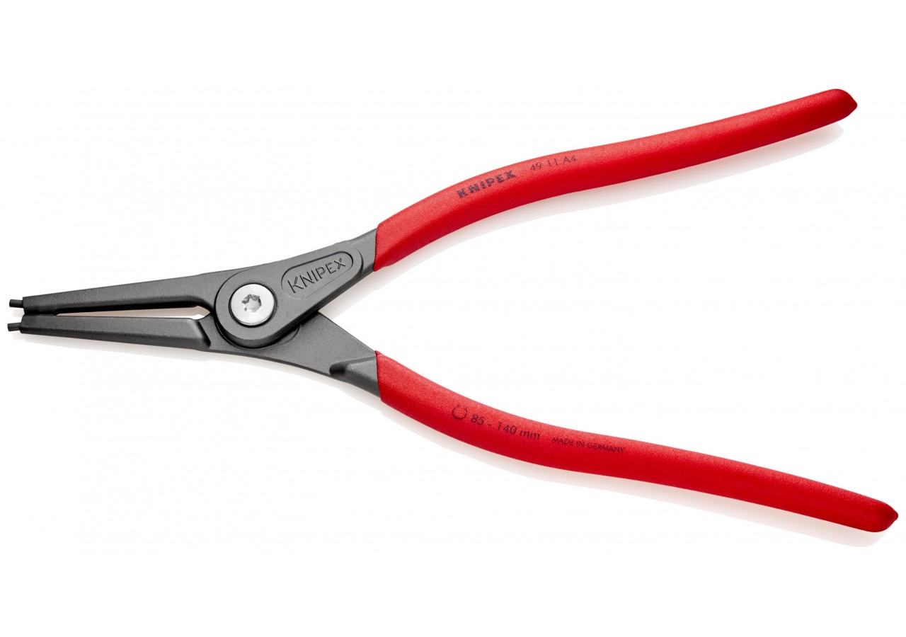 Pince de précision pour circlips extérieurs de 85 à 140mm - 320mm - Gainage PVC - Knipex - 4911A4