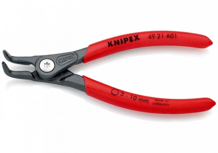 Pince de précision pour circlips extérieurs de 3 à 10mm 90° - 130mm - Gaines PVC - Knipex - 4921A01