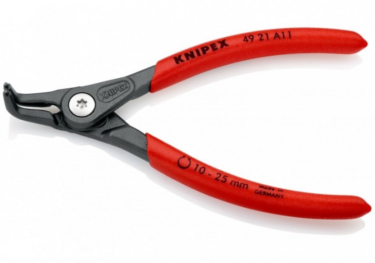 Pince de précision pour circlips extérieurs de 10 à 25mm-130mm 90° - Gaines PVC - Knipex - 4921A11
