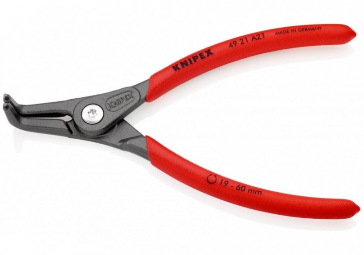 Pince de précision pour circlips extérieurs de 19 à 60mm - 165mm 90°- Gaines PVC - Knipex - 4921A21 2