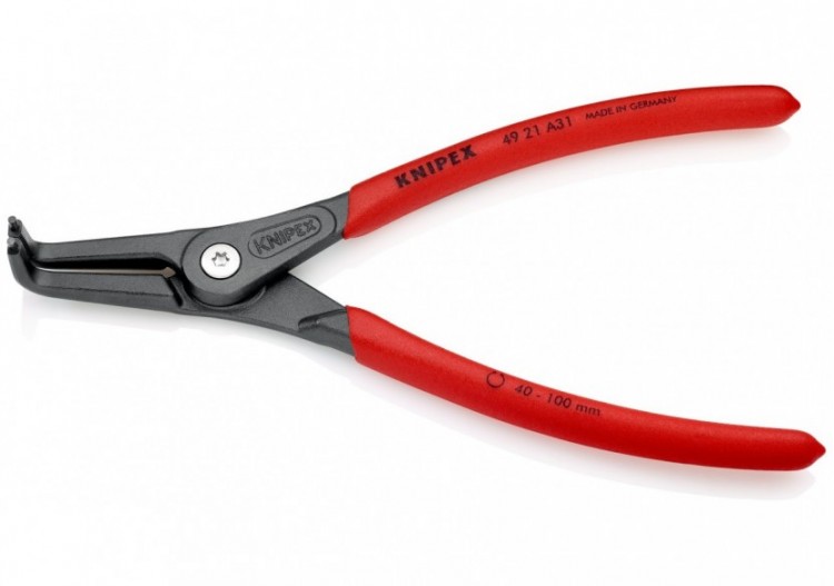 Pince de précision circlips extérieurs de 40 à 100mm - 210mm 90° - Gainage PVC - Knipex - 4921A31 2