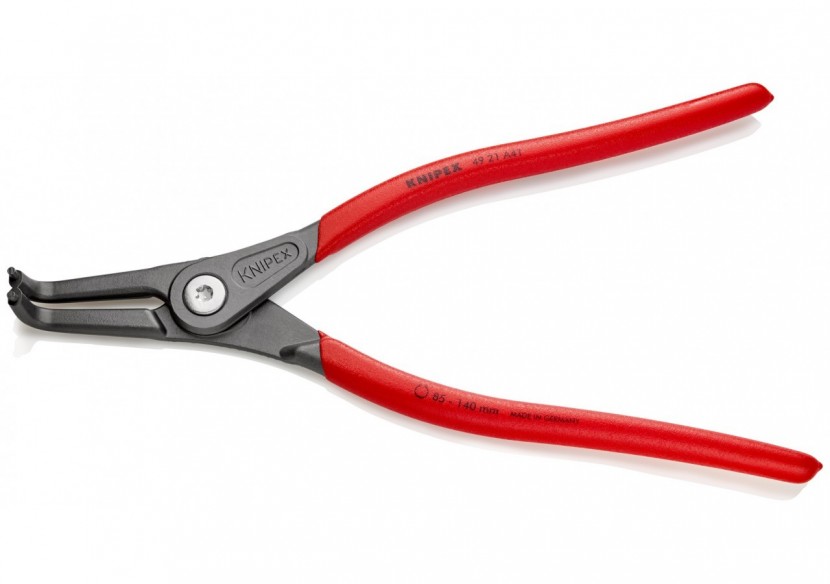 Pince de précision circlips extérieurs de 85 à 140mm - 305mm 90° - Gainage PVC - Knipex - 4921A41