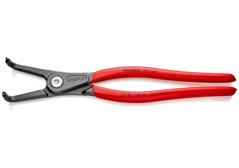 Pince de précision circlips extérieurs de 85 à 140mm - 305mm 90° - Gainage PVC - Knipex - 4921A41