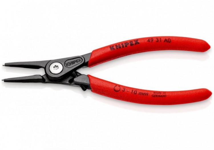 Pince circlips extérieurs de 3 à 10mm + vis de réglage - 140mm - Gainage PVC - Knipex - 4931A0 2