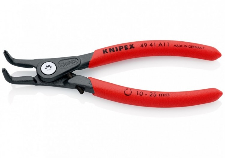 Pince circlips extérieurs de 10 à 25mm + vis de réglage - 130mm 90°- Gainage PVC - Knipex - 4941A11 2