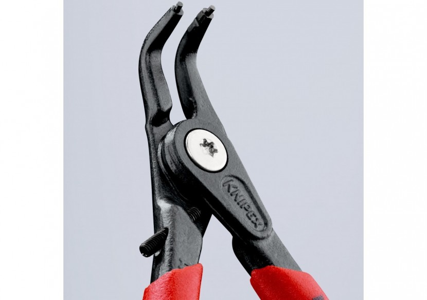 Pince circlips extérieurs de 10 à 25mm + vis de réglage - 130mm 90°- Gainage PVC - Knipex - 4941A11