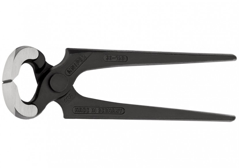 Tenaille Sollicitations extrêmes 160mm - Atramentisée noire, tête polie - 60 HRC - Knipex - 5000160