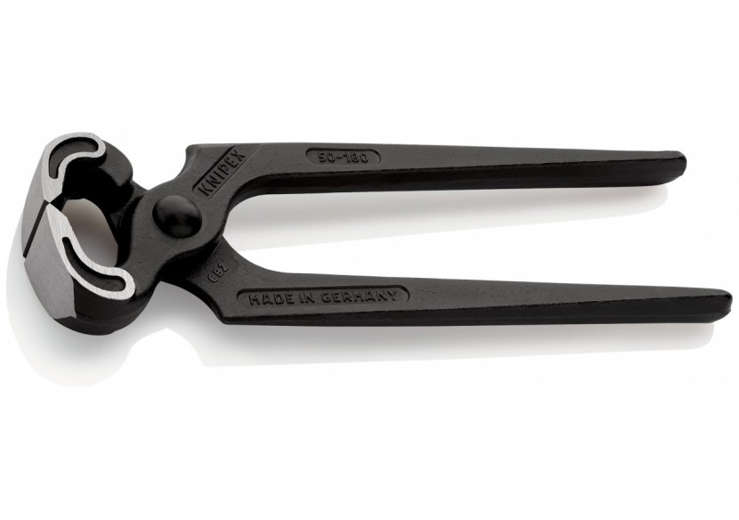 Tenaille Sollicitations extrêmes 180mm - Atramentisée noire, tête polie - 60 HRC - Knipex - 5000180