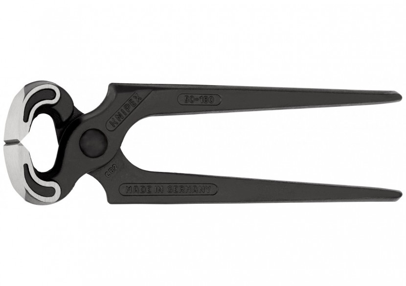 Tenaille Sollicitations extrêmes 180mm - Atramentisée noire, tête polie - 60 HRC - Knipex - 5000180