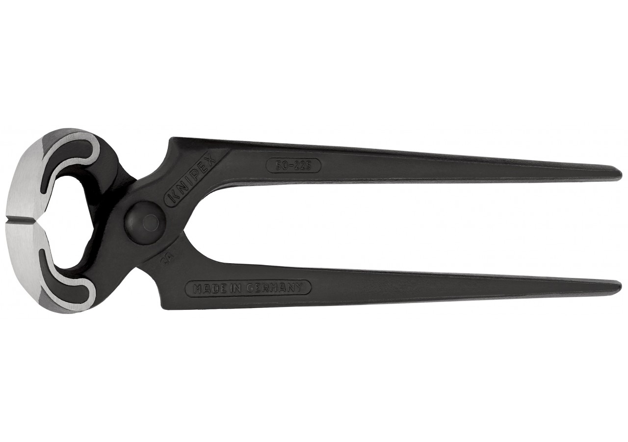Tenaille Sollicitations extrêmes 225mm - Atramentisée noire, tête polie - 60 HRC - Knipex - 5000225