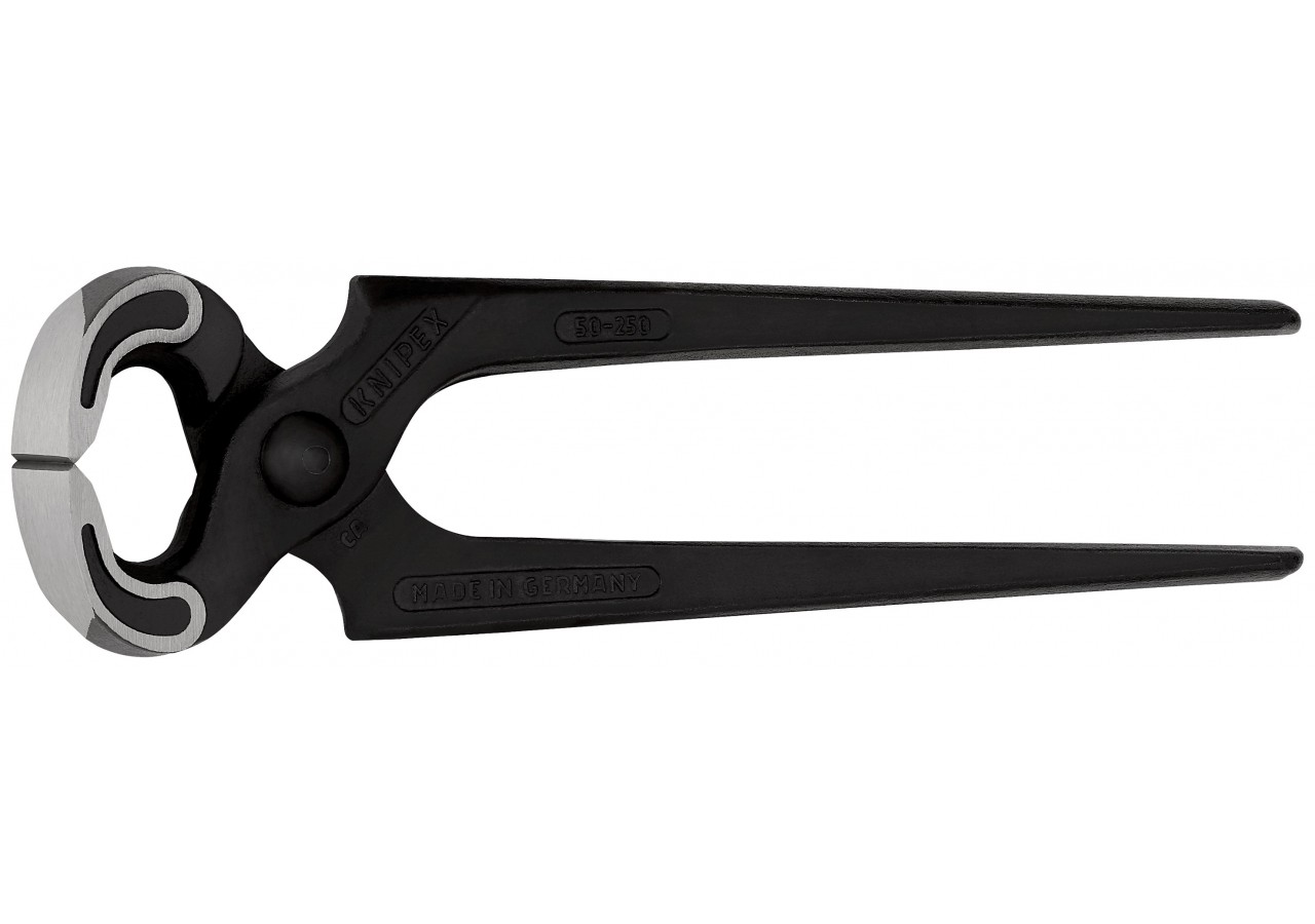 Tenaille Sollicitations extrêmes 250mm - Atramentisée noire, tête polie - 60 HRC - Knipex - 5000250