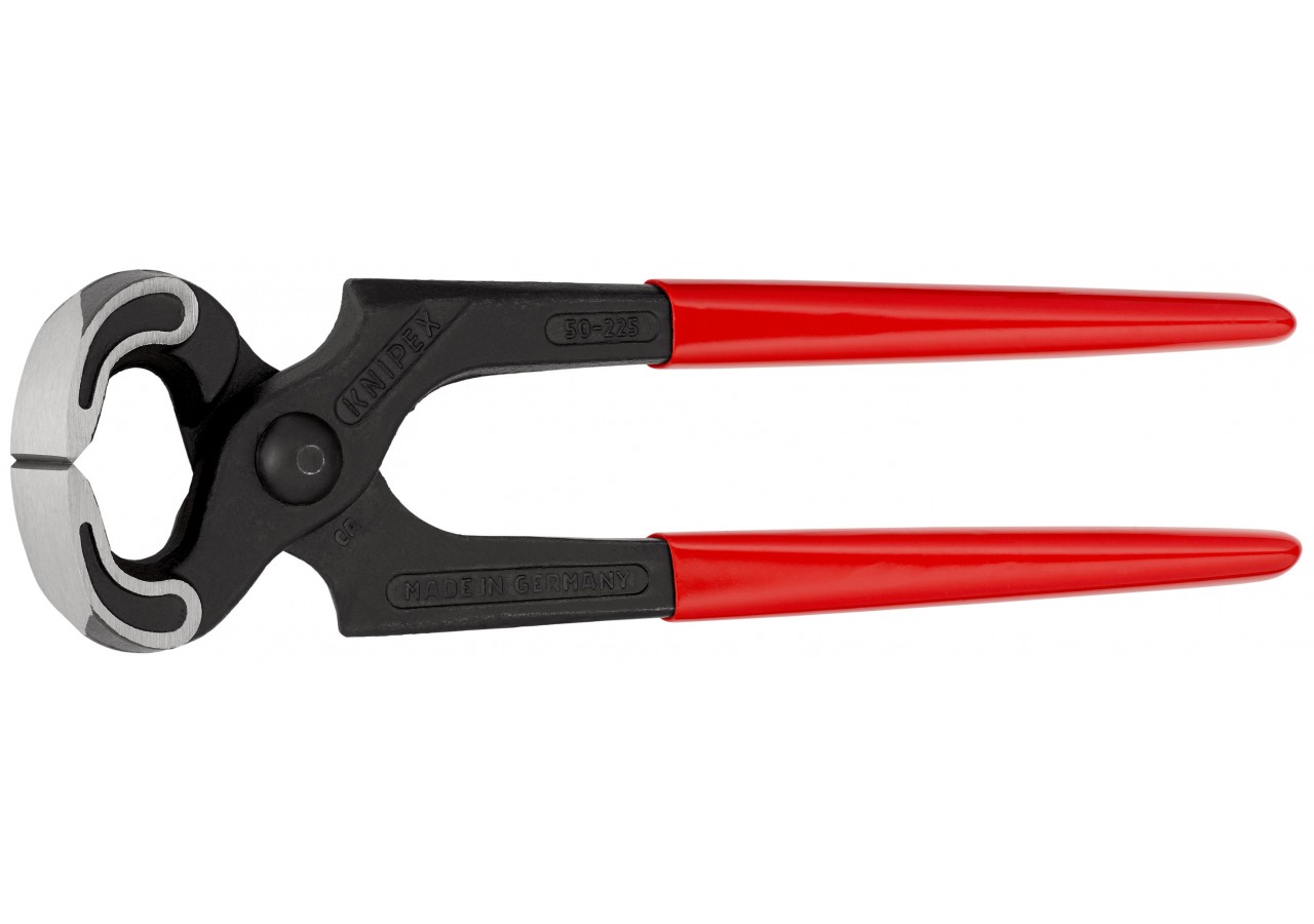 Tenaille Sollicitations extrêmes 225mm - Gainage PVC, tête polie - 60 HRC - Knipex - 5001225